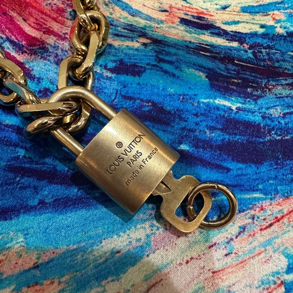 Louis Vuitton Vintage 18k Gold Plated Chain Necklace - Picture 3 of 4